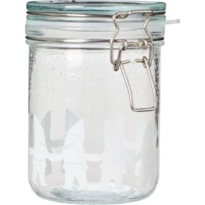 Ib Laursen, Opbevaringsglas m/patentlåg, Nissedekoration, 700 ml