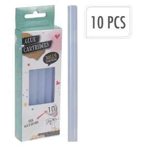 Transparente limstifter – sæt med 10 stk - 150 X 11 mm
