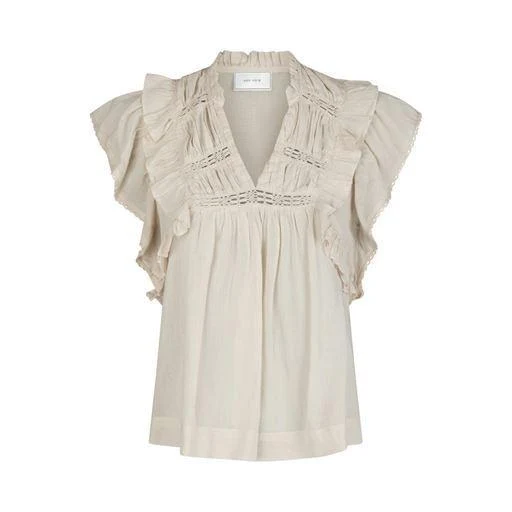 Neo Noir, Jayla S Voile Top, Creme