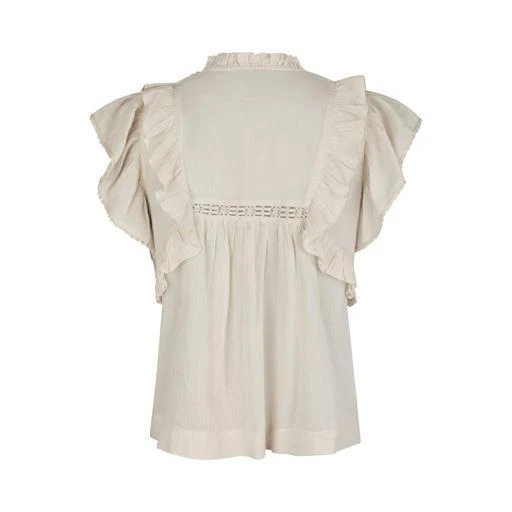 Neo Noir, Jayla S Voile Top, Creme - Billede 3