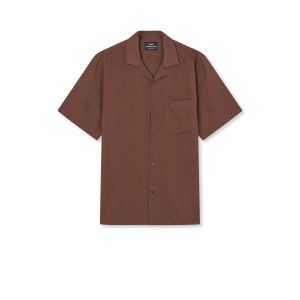 Mads Nørgaard, Texture Kenji Shirt SS, Chicory Coffee