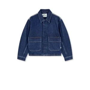 Mads Nørgaard, Luke Denim Solar Jacket Block, Mid Blue Denim
