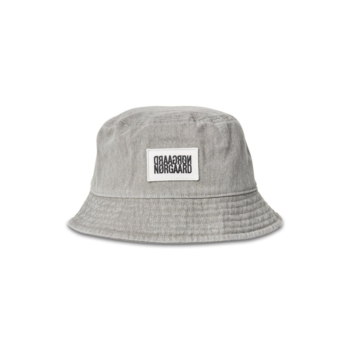 Mads Nørgaard, Washed Cotton Twill Bucket Hat, Grey Melange - Billede 2