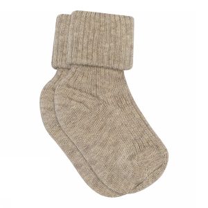 MP - strømper - Light Brown Melange  489