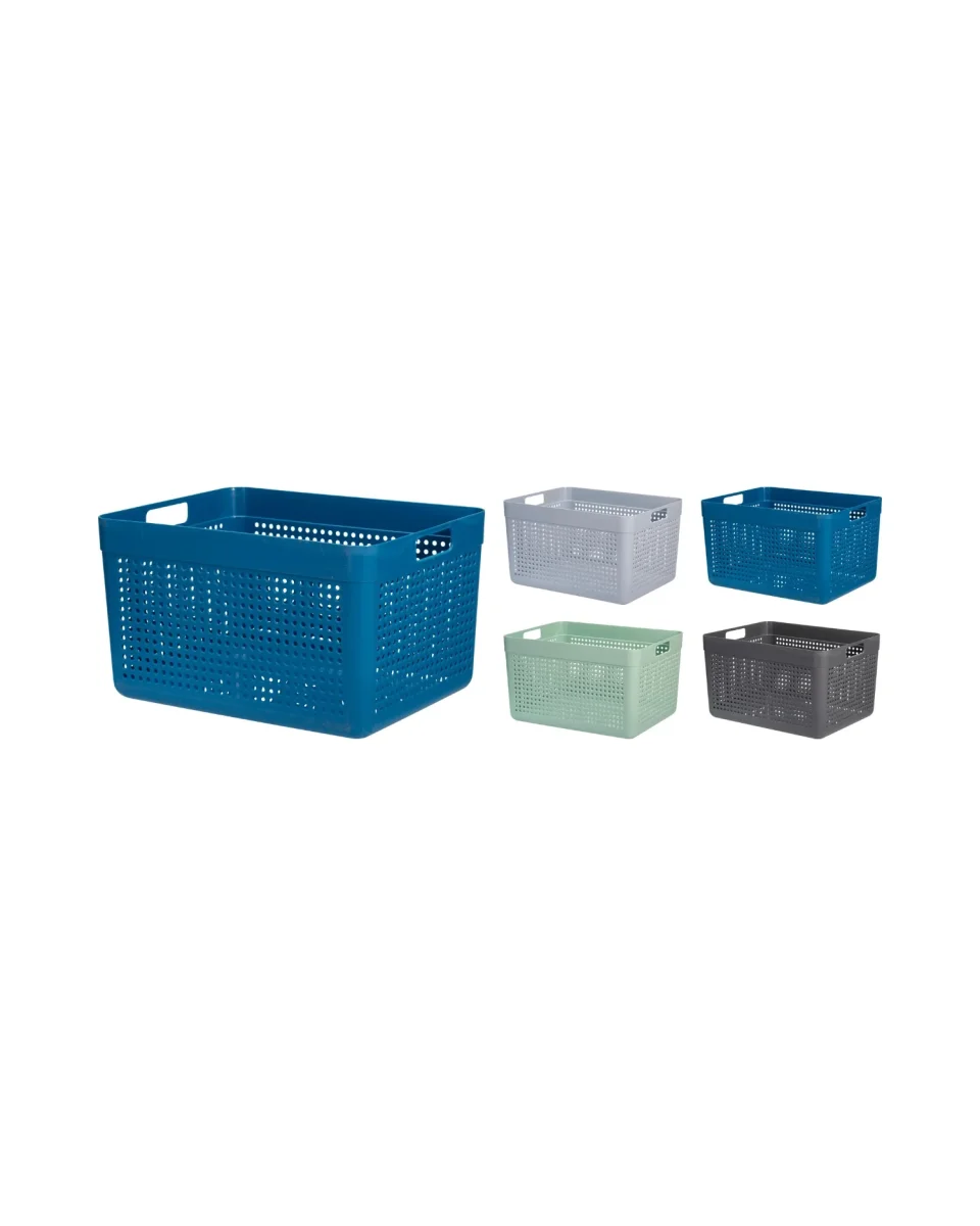 Opbevaringskurv 14 liter – assorterede farver