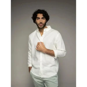 Mos Mosh Gallery, Theo Linen Shirt, Ecru