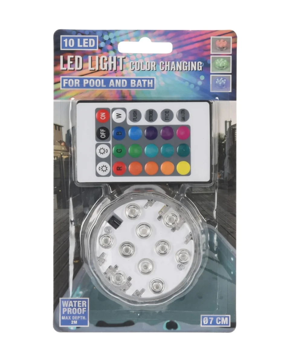 LED Pool- Og Badekarslys eller oplysnign af haven - Med Fjernbetjening - Billede 2