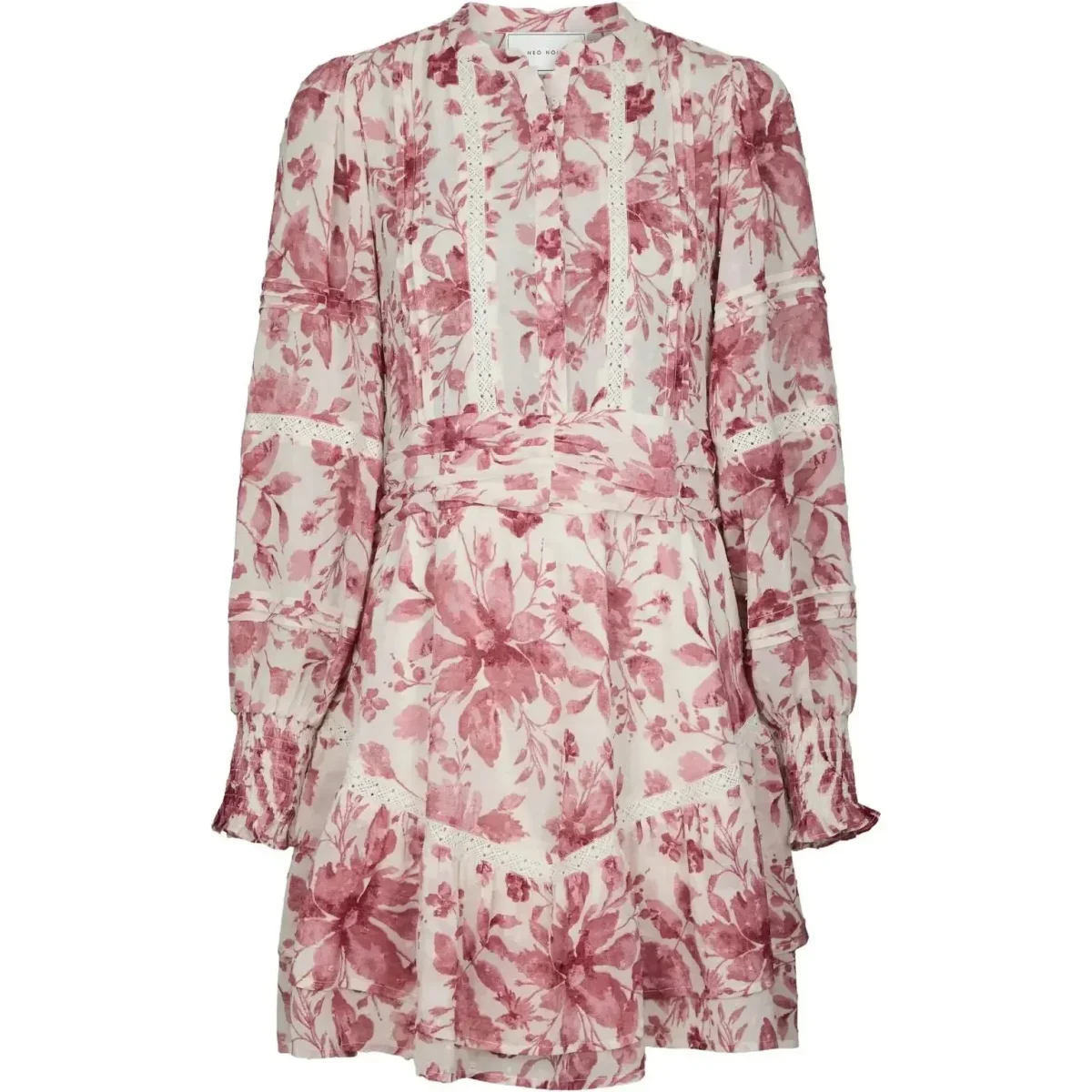 Neo Noir, Roberta Flower Print Dress, Evening Rose - Billede 2
