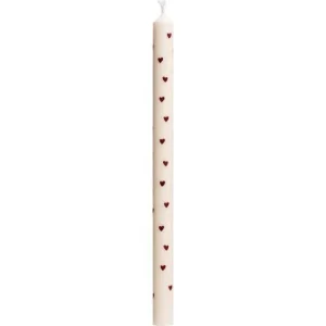 Ib Laursen, Kertelys m/brune hjerter, 1,3 cm