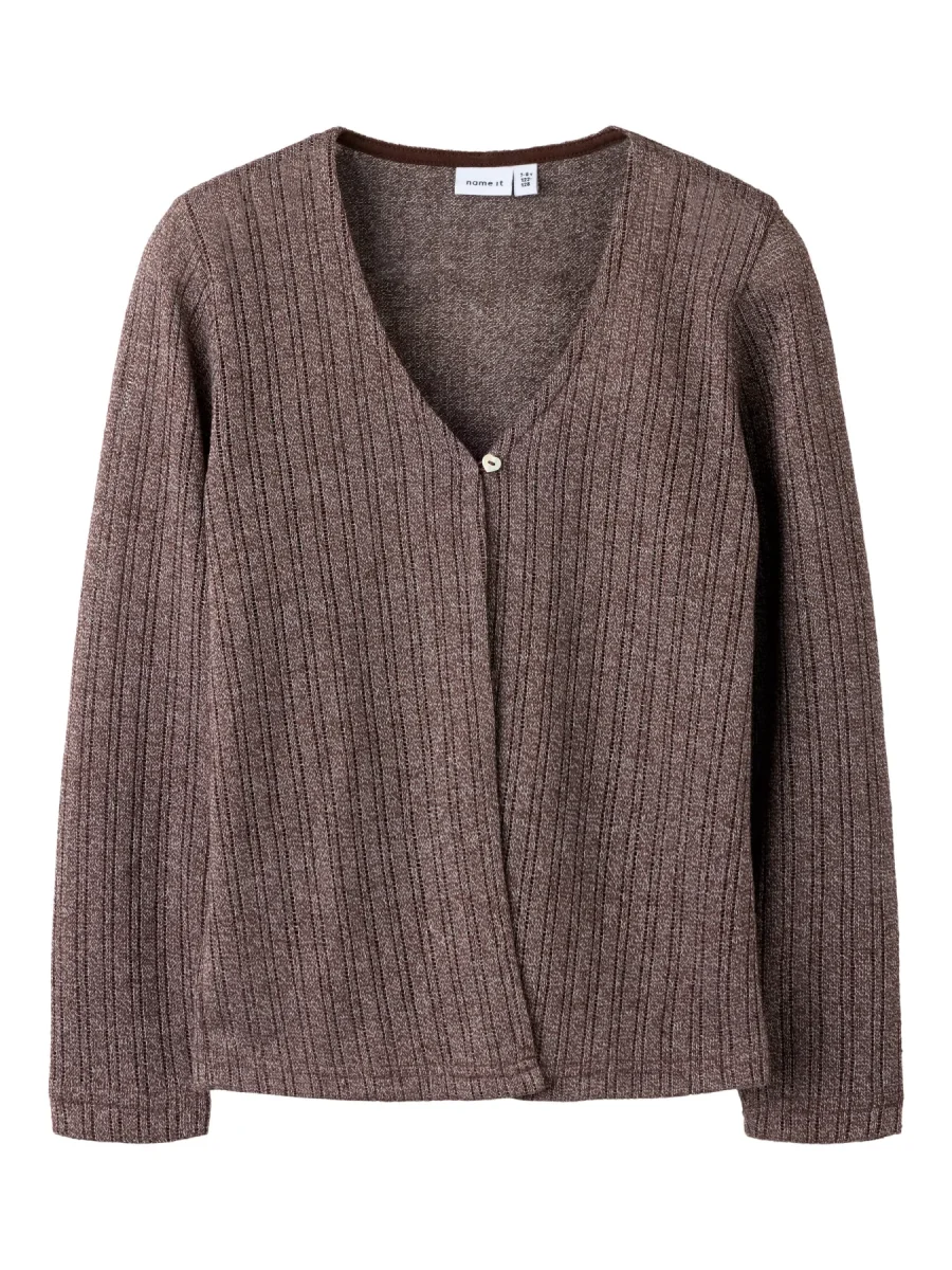 Bitter Chocolate Cardigan fra Name it - 13260518 - Billede 2