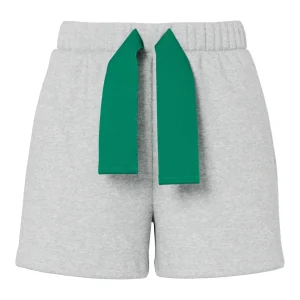Light Grey Melange STRING PEPPER GREEN Shorts fra PIECES - 17162457