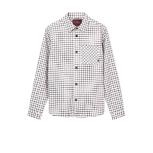 Mos Mosh Gallery, David Spring Check Shirt, Ecru
