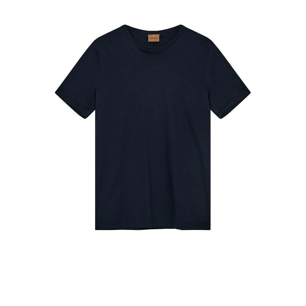 Mos Mosh Gallery, Perry O-SS Tee, Navy - Billede 2