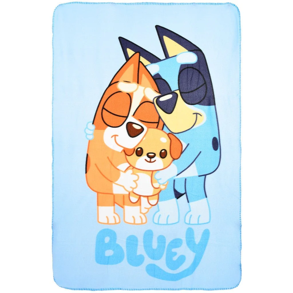 Bluey Fleece Tæppe til Børn – 100x150 cm