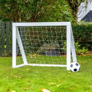 Homegoal Micro fodboldmål hvid - 125 x 100 cm